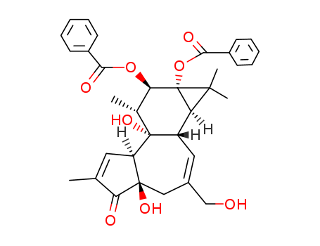 5H-Cyclopropa[3,4]benz[1,2-e]azulen-5-one,9,9a-bis(benzoyloxy)-1,1a,1b,4,4a,7a,7b,8,9,9a-decahydro-4a,7b-dihydroxy-3-(hydroxymethyl)-1,1,6,8-tetramethyl-,(1aR,1bS,4aR,7aS,7bS,8R,9R,9aS)-