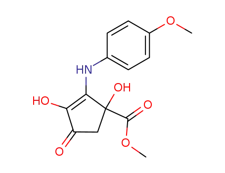 1,3-Dihydroxy-2-(4-methoxy-phenylamino)-4-oxo-cyclopent-2-enecarboxylic acid methyl ester