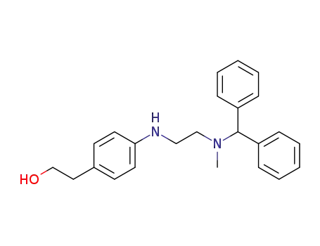 2-<4-<2-(N-benzhydryl-N-methylamino)ethylamino>phenyl>ethyl alcohol