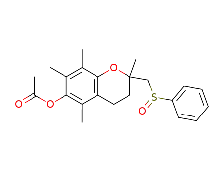 6-acetoxy-2-benzenesulfinylmethyl-2,5,7,8-tetramethyl-chroman