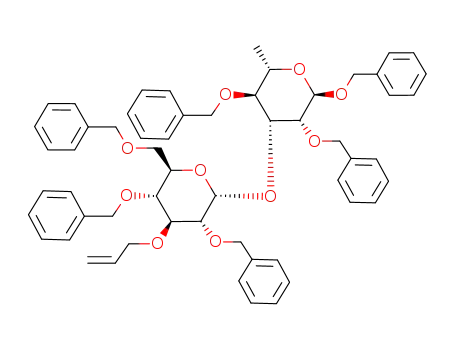 Benzyl 3-O-(3-O-allyl-2,4,6-tri-O-benzyl-α-D-glucopyranosyl)-2,4-di-O-benzyl-α-L-rhamnopyranoside