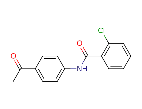 Molecular Structure of 84833-22-7 (N-(4-Acetylphenyl)-2-chlorobenzamide)