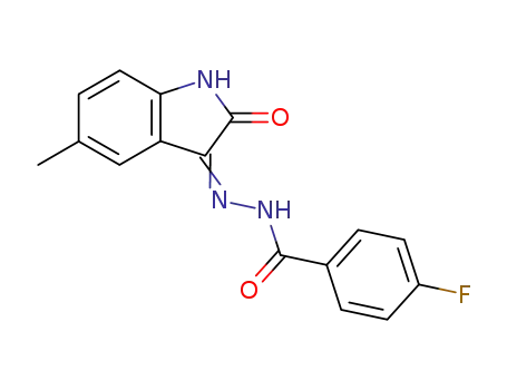 4-Fluoro-benzoic acid [5-methyl-2-oxo-1,2-dihydro-indol-(3Z)-ylidene]-hydrazide