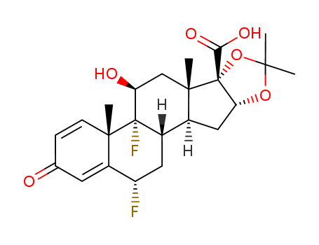 (6α,11β,16α,17α)-6,9-Difluoro-11-hydroxy-16,17-[(1-Methylethylidene)bis(oxy)]-3-oxoandrosta-1,4-diene-17-carboxylic Acid