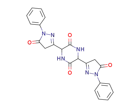 3,6-bis-(1-phenylpyrazoline-5-one-3-yl)-piperazine-2,5-dione