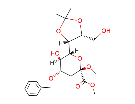 methyl (methyl 4-O-benzyl-3-deoxy-7,8-O-isopropylidene-D-glycero-D-galacto-2-nonulopyranosid)onate
