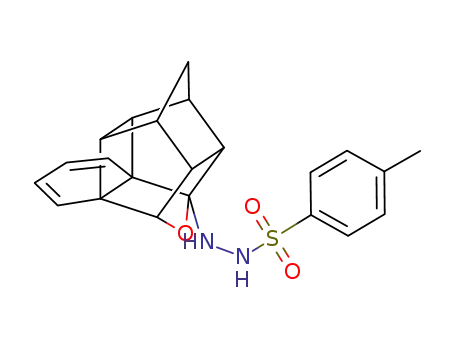 12-(2-tosyl)hydrazino-13-oxa-heptacyclo<8.5.1.0<sup>2,9</sup>.0<sup>3,8</sup>.0<sup>3,14</sup>.0<sup>8,12</sup>.0<sup>11,15</sup>>hexadeca-4,6-diene