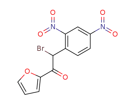 Molecular Structure of 142837-74-9 (Ethanone, 2-bromo-2-(2,4-dinitrophenyl)-1-(2-furanyl)-)