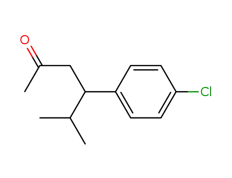 Molecular Structure of 79083-88-8 (2-Hexanone, 4-(4-chlorophenyl)-5-methyl-)