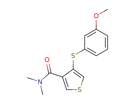 N,N-dimethyl-4-(3-methoxyphenylthio)thiophene-3-carboxamide