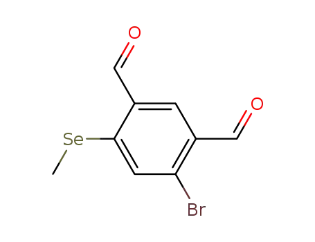 1,3-Benzenedicarboxaldehyde, 4-bromo-6-(methylseleno)-