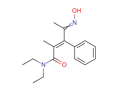 (E)-N,N-diethyl-4-(hydroxyimino)-2-methyl-3-phenyl-2-pentenamide