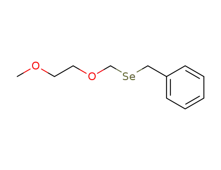 Molecular Structure of 152407-20-0 (Benzyl (2-methoxyethoxy)methyl selenide)