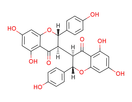 Molecular Structure of 69618-96-8 (2,2',3,3'-Tetrahydro-5,5',7,7'-tetrahydroxy-2,2'-bis(4-hydroxyphenyl)-3,3'-bi[4H-1-benzopyran]-4,4'-dione)