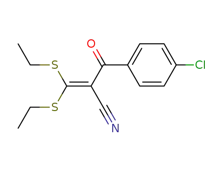 2-(4-Chloro-benzoyl)-3,3-bis-ethylsulfanyl-acrylonitrile