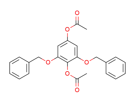 Molecular Structure of 42528-82-5 (1,4-Benzenediol, 2,6-bis(phenylmethoxy)-, diacetate)