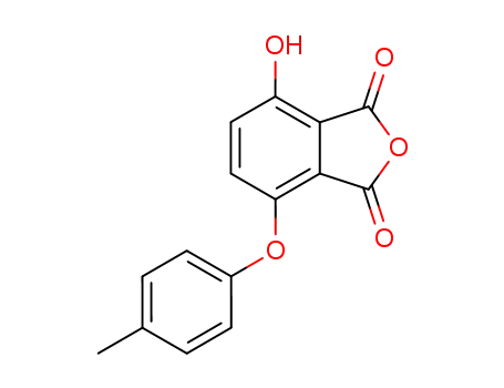 Molecular Structure of 89450-87-3 (1,3-Isobenzofurandione, 4-hydroxy-7-(4-methylphenoxy)-)