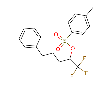 Molecular Structure of 112298-07-4 (Benzenebutanol, a-(trifluoromethyl)-, 4-methylbenzenesulfonate)