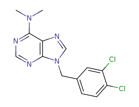 9H-Purin-6-amine, 9-((3,4-dichlorophenyl)methyl)-N,N-dimethyl-