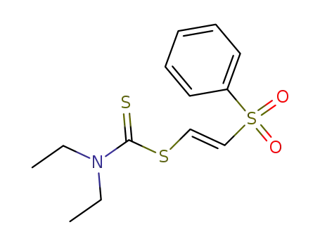2-phenylsulfonylethenyl diethyldithiocarbamate