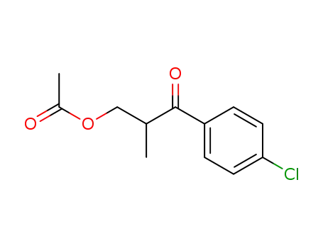 1-Propanone, 3-(acetyloxy)-1-(4-chlorophenyl)-2-methyl-