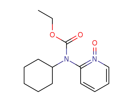 Molecular Structure of 107735-46-6 (2-(N-cyclohexyl-N-ethoxycarbonyl)aminopyridine-1-oxide)