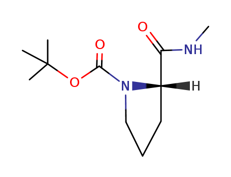 1-Pyrrolidinecarboxylic acid, 2-[(methylamino)carbonyl]-, 1,1-dimethylethyl ester, (2S)- cas  74360-79-5