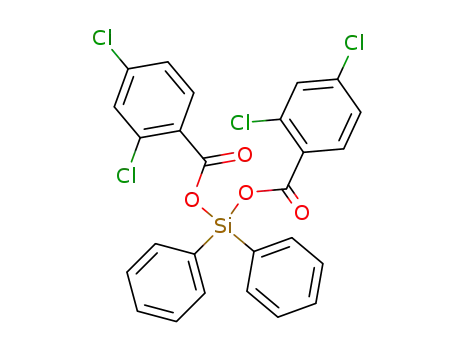 Molecular Structure of 129459-81-0 (Benzoic acid,2,4-dichloro-, diphenylsilylene ester (9CI))