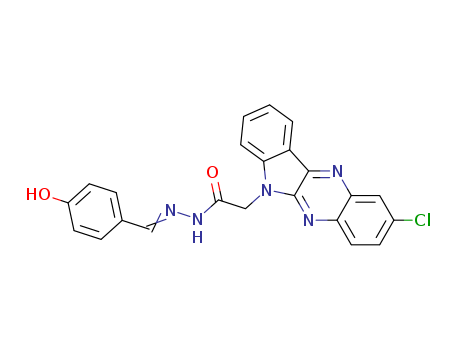 2-CHLORO-6H-INDOLO[2,3-B]QUINOXALINE-6-ACETIC ACID ((4-HYDROXYPHENYL)METHYLENE)HYDRAZIDE