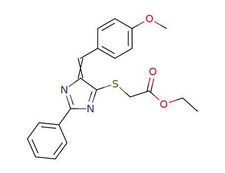 {5-[1-(4-Methoxy-phenyl)-meth-(Z)-ylidene]-2-phenyl-5H-imidazol-4-ylsulfanyl}-acetic acid ethyl ester