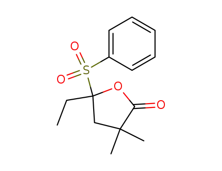 2(3H)-Furanone, 5-ethyldihydro-3,3-dimethyl-5-(phenylsulfonyl)-