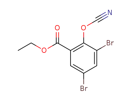 ethoxycarbonyl-6 dibromo-2,4 cyanatobenzene