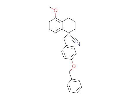 1-(4-(benzyloxy)benzyl)-1-cyano-5-methoxy-1,2,3,4-tetrahydronaphthalene
