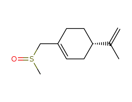 Molecular Structure of 141033-74-1 ((4S)-7-(methylsulfinyl)-p-mentha-1,8-diene)