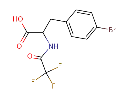 Molecular Structure of 39801-57-5 (N-trifluoroacetyl-p-bromo-DL-phenylalanine)