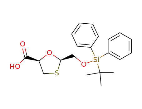 (2R,5R)-2-(tert-Butyl-diphenyl-silanyloxymethyl)-[1,3]oxathiolane-5-carboxylic acid