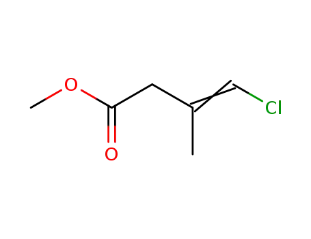Molecular Structure of 88470-29-5 (3-Butenoic acid, 4-chloro-3-methyl-, methyl ester, (E)-)