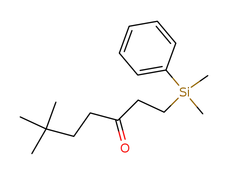 Molecular Structure of 109023-14-5 (6,6-dimethyl-1-dimethyl(phenyl)silylheptan-3-one)