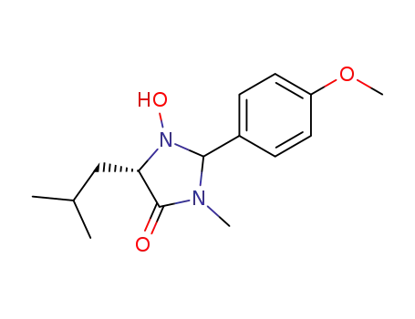 (S)-1-Hydroxy-5-isobutyl-2-(4-methoxy-phenyl)-3-methyl-imidazolidin-4-one