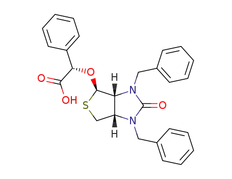(S)-α-<<3aR-(3aα,4α,6aα)>-2-Hexahydro-2-oxo-1,3-bis(phenylmethyl)-1H-thieno<3,4-d>imidazol-4-yloxy>benzeneacetic acid