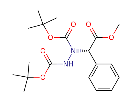 1,2-Hydrazinedicarboxylic acid, 1-(2-methoxy-2-oxo-1-phenylethyl)-,
bis(1,1-dimethylethyl) ester, (S)-