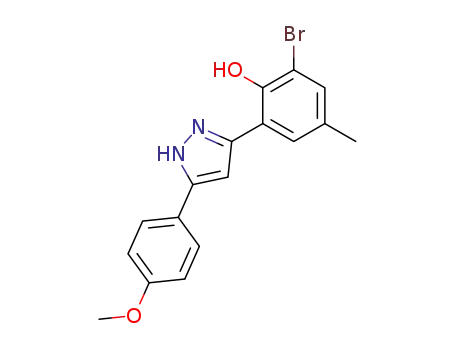 2-Bromo-6-[5-(4-methoxy-phenyl)-1H-pyrazol-3-yl]-4-methyl-phenol