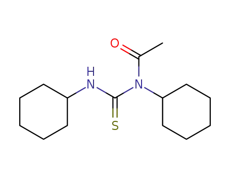 Molecular Structure of 17127-23-0 (<i>N</i>-acetyl-<i>N</i>,<i>N</i>'-dicyclohexyl-thiourea)