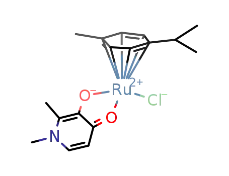 Molecular Structure of 252573-94-7 ([(p-cymene)Ru(C<sub>7</sub>H<sub>8</sub>NO<sub>2</sub>)Cl])