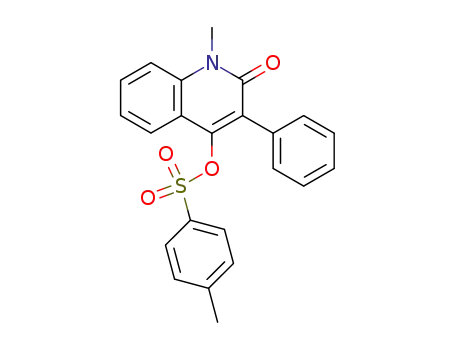 Molecular Structure of 110216-91-6 (1-methyl-2-oxo-3-phenyl-1,2-dihydroquinolin-4-yl 4-methylbenzenesulfonate)