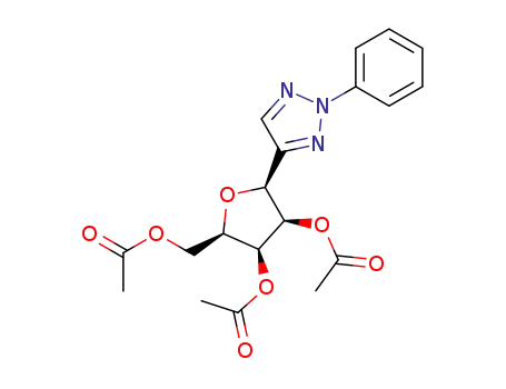 2-phenyl-4-(2,3,5-tri-O-acetyl-β-D-lyxofuranosyl)-1,2,3-osotriazole