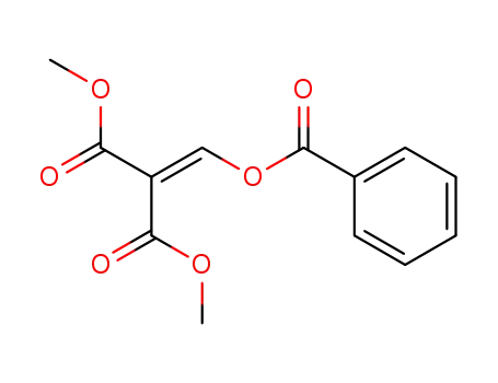 Molecular Structure of 88456-31-9 (Propanedioic acid, [(benzoyloxy)methylene]-, dimethyl ester)