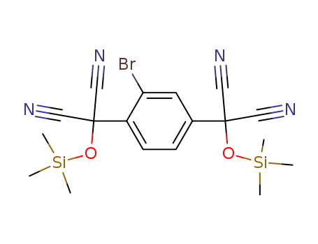2-[2-Bromo-4-(dicyano-trimethylsilanyloxy-methyl)-phenyl]-2-trimethylsilanyloxy-malononitrile
