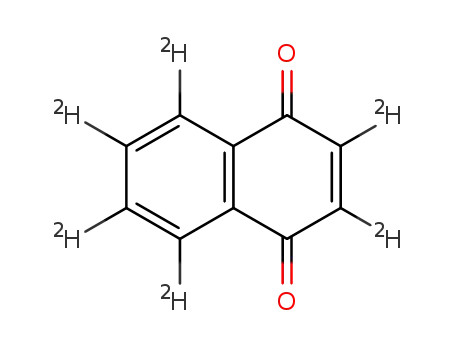 Molecular Structure of 26473-08-5 (1,4-NAPHTHOQUINONE-D6)