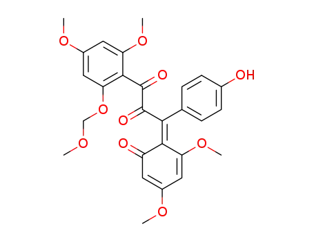 1-(2,4-Dimethoxy-6-methoxymethoxy-phenyl)-3-[2,4-dimethoxy-6-oxo-cyclohexa-2,4-dien-(Z)-ylidene]-3-(4-hydroxy-phenyl)-propane-1,2-dione
